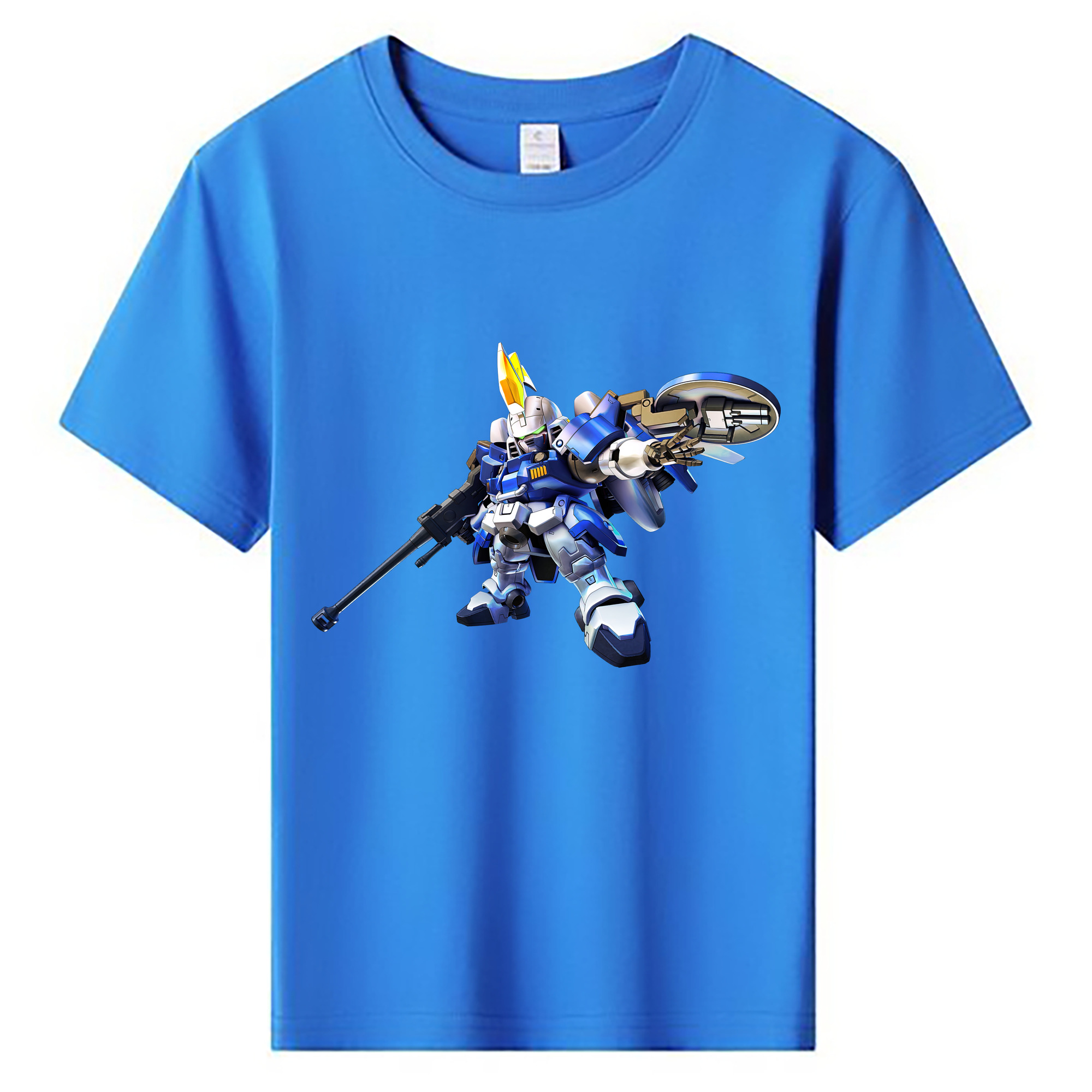 （画像用） 機動戦士ガンダム Mobile Suit Gundam 綿100％キッズTシャツ（フロントプリント）
